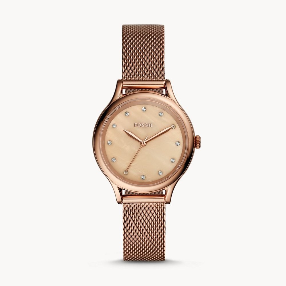 🌼 NWT Fossil watch in rose gold tones